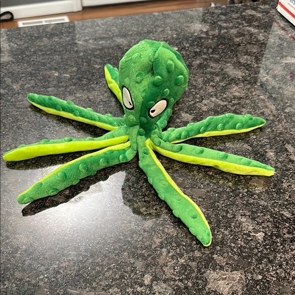 Green Octopus Dog Toy - Picture 5 of 10